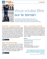 Vous aimez être sur le terrain