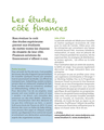 Les études, côté finances